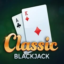 Classic Blackjack online game logo by Red Tiger Gaming on dragoniacasinoo.eu