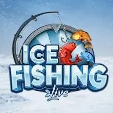 Ice Fishing Live game by Evolution – logo hosted on Dragonia Casino