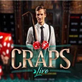Live Craps logo by Evolution at Dragonia Casino