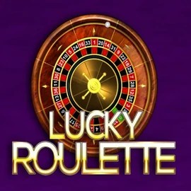 Lucky Roulette slot logo by Belatra Games at Dragonia Casino